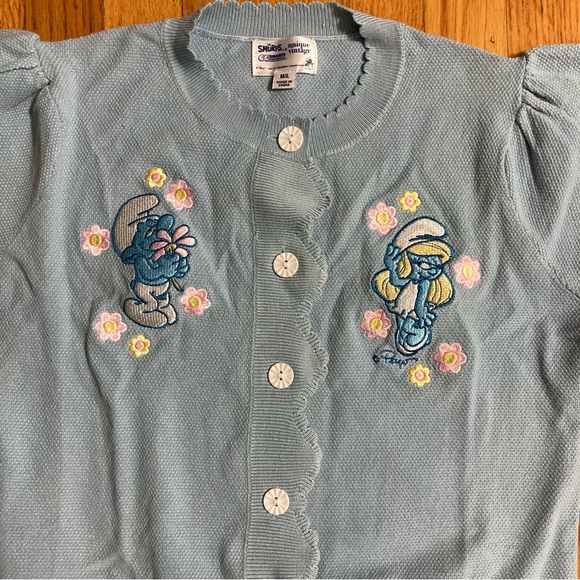 Unique Vintage Smurfs Cardigan - Picture 3 of 8